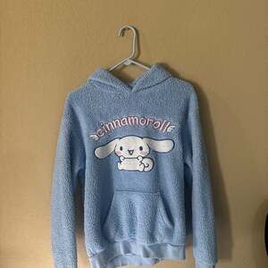 Sanrio Cinnamoroll Light Blue Sherpa Fuzzy Woobie Hoodie